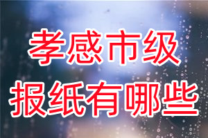 孝感市級(jí)報(bào)紙有哪些